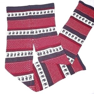 Free People high rise Knitty Kitty women's l christmas winter theme knitmates